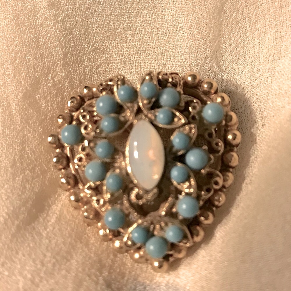 Vintage Florence Heart Pendant/Brooch